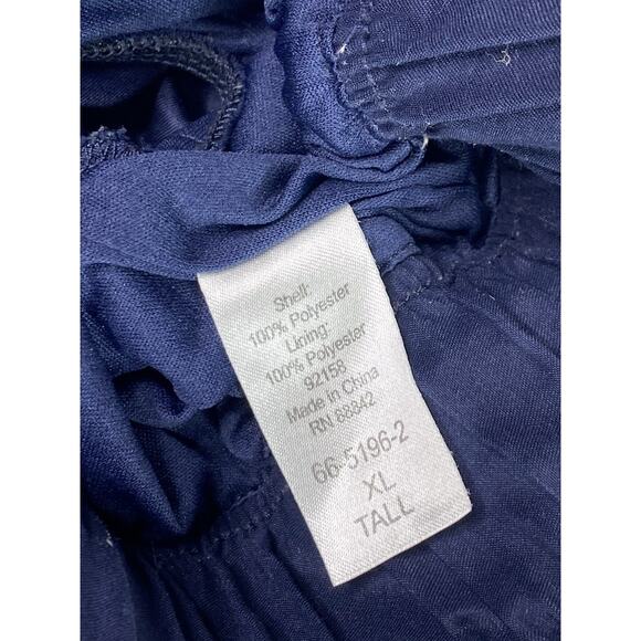 KS Island Men’s Big & Tall Navy Blue Double Stripe Swim Board Shorts - Picture 9 of 13